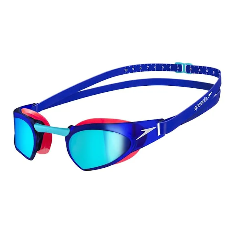 Speedo Fastskin Prime Mirror Goggles - Red/Blue-1